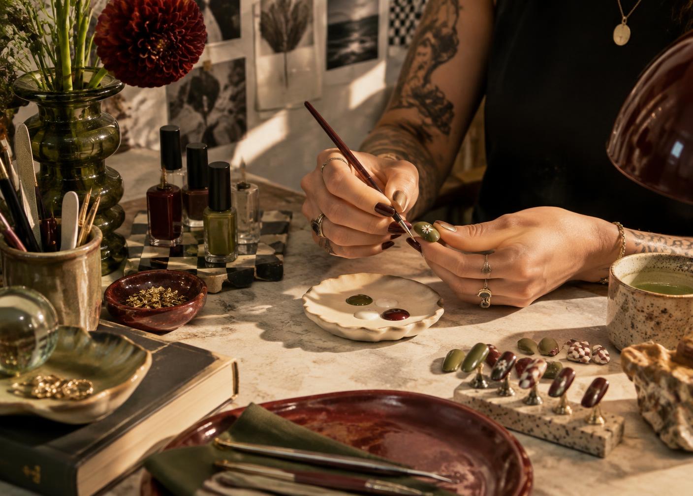 Dani painting detailed nail art